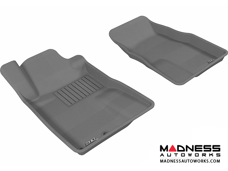 4Pcs Gray Nylon Carpet Floor Mats For 2005-2009 Ford Mustang – Front & Rear Liners, Anti-Slip, Easy Clean